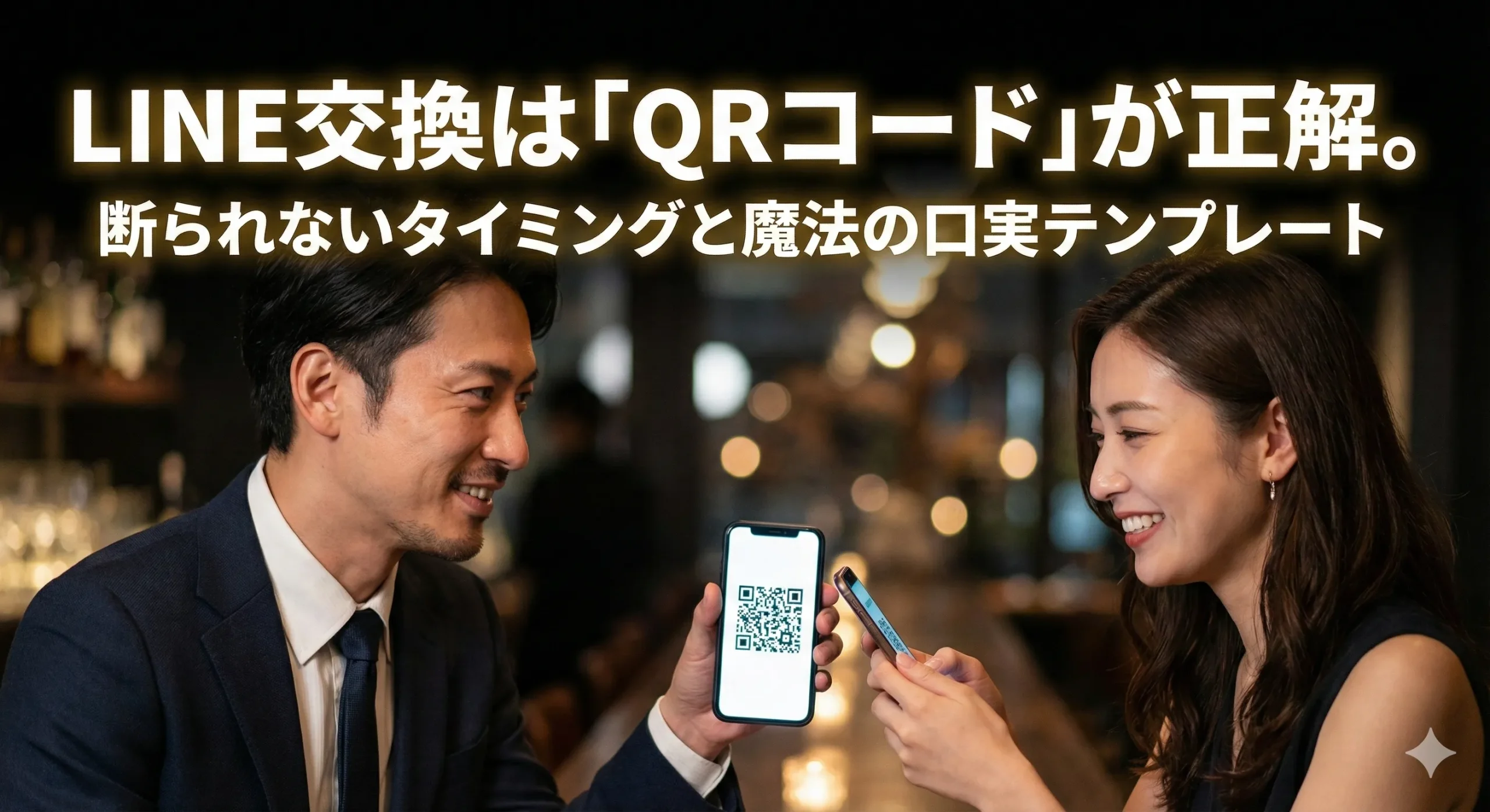 LINE交換は「QRコード」が正解。断られないタイミングと魔法の口実テンプレート