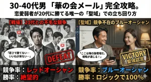 「華の会メール」完全攻略。恋愛弱者が20代に勝てる唯一の「聖域」での立ち回り方